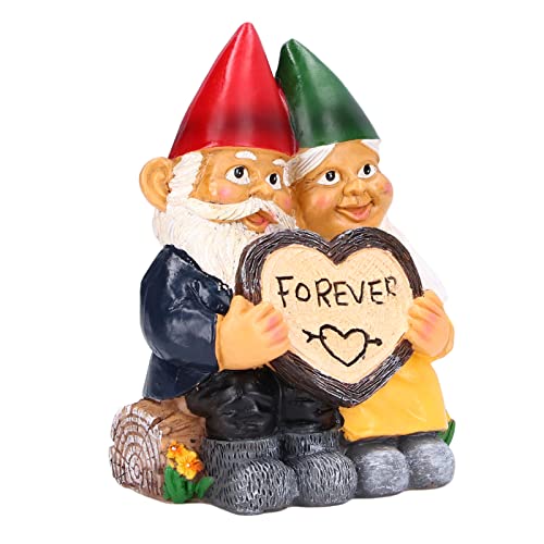 CHICIRIS Gartenzwerg,Gartenzwerg Paar Figur, Kunstharz Materialien Paar Dekoration FüR Weihnachten, Hausdekoration CHICIRIS Gartenzwerg,Gartenzwerg Paar Figur, Kunstharz Materialien Paar Dekoration FüR Weihnachten, Hausdekoration von CHICIRIS