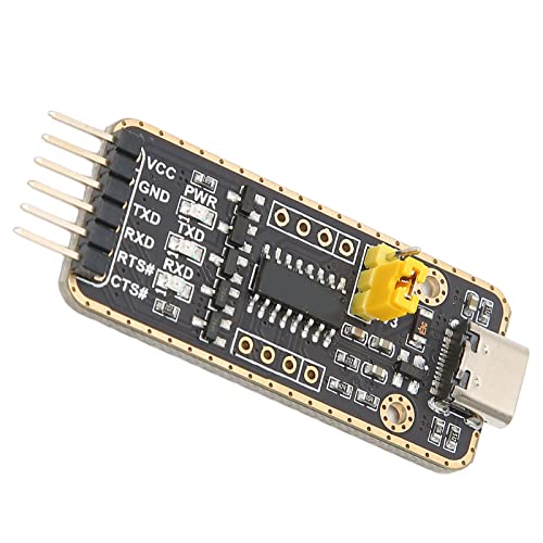 CHICIRIS USB-zu-UARTTTtl-Adapter, rücksetzbare Sicherung, Typ-C-Schnittstelle, Überspannungsschutz, 6PN Office Serial Converter Module von CHICIRIS