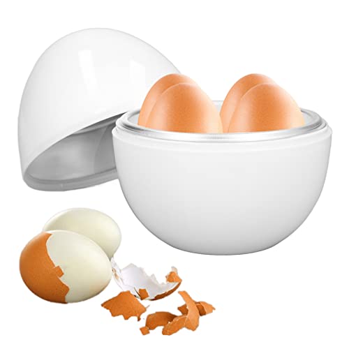 CHICIRIS eierkocher mikrowelle, eierkocher 4 eier, gekochte eier, egg boiler, egg cooker für Frühstückseier, Frühstück Kochen von CHICIRIS