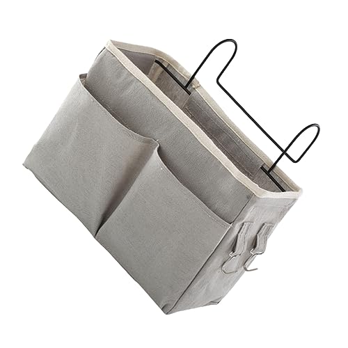 CHILDWEET Aufbewahrungstasche Canvas- Krippe Windelhalter Aufbewahrungsbox Am Bett Bettgestell Bedside Magazine Buchhalter Betttasche. Nachttisch Fernbedienung Büro Sofa Schmiedeeisen von CHILDWEET