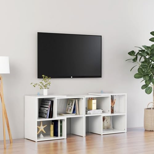 CIADAZ TV-Schrank Hochglanz-Weiß 104x30x52cm Holzwerkstoff, TV Lowboard, Fernsehschrank, Fernsehtisch, Fernseher Schrank, TV Sideboard, TV Board, TV Cabinet, TV Bank, TV Kommode CIADAZ TV-Schrank Hochglanz-Weiß 104x30x52cm Holzwerkstoff, TV Lowboard, Fernsehschrank, Fernsehtisch, Fernseher Schrank, TV Sideboard, TV Board, TV Cabinet, TV Bank, TV Kommode von CIADAZ