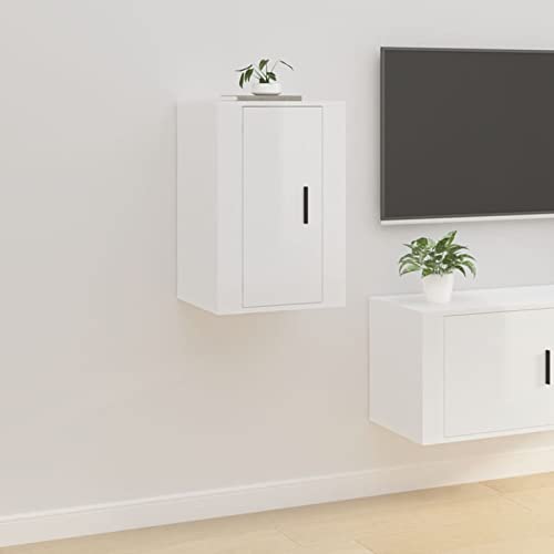 CIADAZ TV-Wandschrank, Tv Board, Tv Lowboard, Tv Tisch, Fernsehschrank, Fernsehtisch, Kommode, Sideboard Wohnzimmer, Tv Sideboard, Hochglanz-Weiß 40x34,5x60 cm CIADAZ TV-Wandschrank, Tv Board, Tv Lowboard, Tv Tisch, Fernsehschrank, Fernsehtisch, Kommode, Sideboard Wohnzimmer, Tv Sideboard, Hochglanz-Weiß 40x34,5x60 cm von CIADAZ