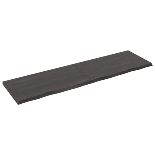 CIADAZ Wandregal Dunkelgrau 180x50x4 cm Massivholz Eiche Behandelt, Schweberegal, Regal Wand, Bücherregal, Hängeregal, Regalbrett, Küchenregal, Kinderzimmer Regal, Wandboard CIADAZ Wandregal Dunkelgrau 180x50x4 cm Massivholz Eiche Behandelt, Schweberegal, Regal Wand, Bücherregal, Hängeregal, Regalbrett, Küchenregal, Kinderzimmer Regal, Wandboard von CIADAZ
