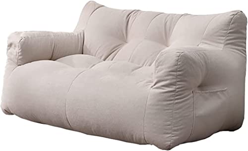 Doppel-Sitzsack-Sofa [Nur Bezug, kein Füllmaterial] Boden weicher bequemer Zweisitzer-Sack Lazy Bean Bag Chair Couch for Erwachsene, Kinder, Jugendliche, Stoff waschbarer Sitzsack-Sofabezug 49,2" x 37 von CIFFRA