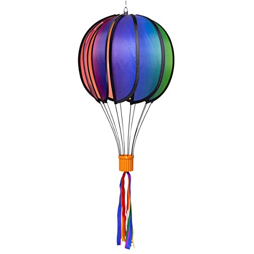 CIM Windspiel - Ballon Globe Gradient - wetterbeständig - Ballon:Ø23cm x 37cm, Korb: 4cm x 3.5cm, Spirale: Ø10 cm x 75cm - inklusive Aufhängung - Geschenkidee von CIM