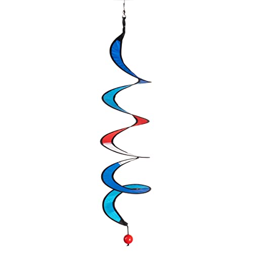 CIM Windspiel - Twister S Maritim - UV-beständig und Wetterfest - Ø10cm, Länge: 75cm - inkl. rostfreiem Kugellagerwirbelclip - Stilvolle Haus und Gartendekoration von CIM