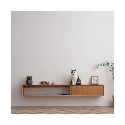 Medienkonsole Schwebendes TV-Gerät, 70,8''/78,7'' Wand-TV-Schrank, schwebende Regale mit Tür, moderne Holz-Entertainment-Medienkonsole, große TV-Bank mit Stauraum for Wohnzimmer und Schlafzimmer Unter Medienkonsole Schwebendes TV-Gerät, 70,8''/78,7'' Wand-TV-Schrank, schwebende Regale mit Tür, moderne Holz-Entertainment-Medienkonsole, große TV-Bank mit Stauraum for Wohnzimmer und Schlafzimmer Unter von CJHFR472SG