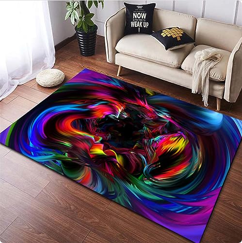 CKSEKD Bunte magische abstrakte Kunst bedruckter Teppich für WohnzimmerHeimdekoration Matten Teppiche Outdoor-Teppiche Matte 80×150cm von CKSEKD