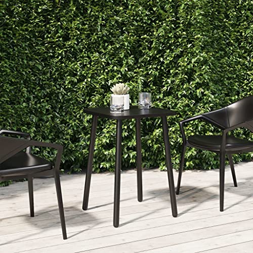 CKioict Outdoor Tisch Terrassentisch Stehtisch Outdoor Gartentisch Anthrazit 50x50x71 cm StahlFür Gärten, Rasenflächen, Balkone von CKioict