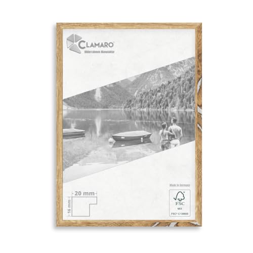 CLAMARO 'COLLAGE 20' Bilderrahmen 70x75 handgefertigt nach Maß | Eiche vintage silber | Moderner 20 mm breiter slim Design MDF Holzbilderrahmen inkl. Acrylglas, Rückwand und Aufhänger CLAMARO 'COLLAGE 20' Bilderrahmen 70x75 handgefertigt nach Maß | Eiche vintage silber | Moderner 20 mm breiter slim Design MDF Holzbilderrahmen inkl. Acrylglas, Rückwand und Aufhänger von CLAMARO