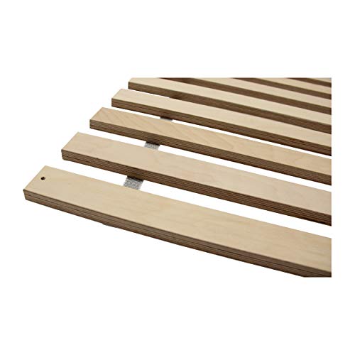 CLAMARO Rollrost 90x200 cm mit 22 Leisten aus extra stabilem Multiplex Birkenholz für 450+ kg Flächenlast inkl. vorgebohrter Befestigungslöcher und Schrauben - Premium Rolllattenrost Made in Germany CLAMARO Rollrost 90x200 cm mit 22 Leisten aus extra stabilem Multiplex Birkenholz für 450+ kg Flächenlast inkl. vorgebohrter Befestigungslöcher und Schrauben - Premium Rolllattenrost Made in Germany von CLAMARO