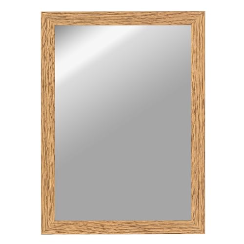 CLAMARO 'Vision' Wandspiegel 60x150 cm Ganzkörperspiegel | Eiche Catania | Moderner eckiger Spiegel mit MDF-Rahmen, inkl. Metall Aufhänger und Montagematerial (Querformat & Hochformat) von CLAMARO