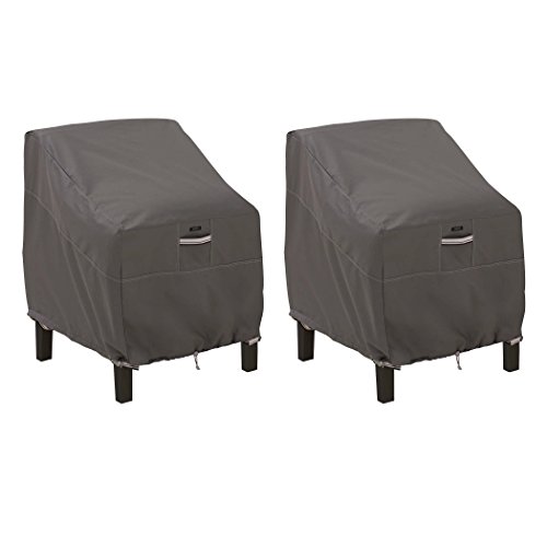 Classic Accessories Ravenna 55-160-015101-2PK wasserdichte Terrassen-Loungesesselbezug, 96,5 cm, 2er-Pack, Taupe, große Loungesessel, 2 Stück von CLASSIC ACCESSORIES