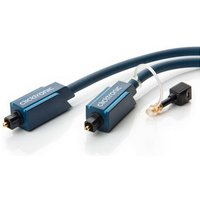 Clicktronic - click cas 70365 - Toslink Kabel, Toslink inkl. 3,5 mm Adapter, 0,5 m (70365) von CLICKTRONIC