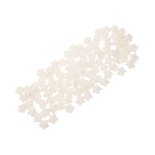 CLISPEED 100 Stück Weiße Matte Sternperlen aus Kunststoff Leichte Schmuckperlen für DIY Halsketten Armbänder Schlüsselbänder Charmante Spacer-perlen für Bastelprojekte CLISPEED 100 Stück Weiße Matte Sternperlen aus Kunststoff Leichte Schmuckperlen für DIY Halsketten Armbänder Schlüsselbänder Charmante Spacer-perlen für Bastelprojekte von CLISPEED