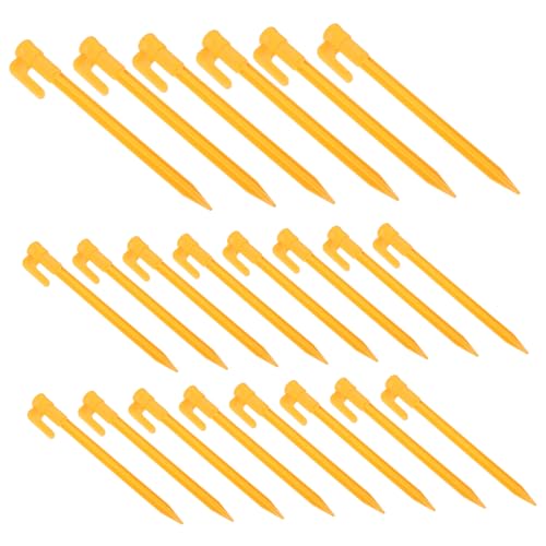 CLISPEED 24 Stück Teiliges Kunststoff Zeltnägel Gelb Robuste Wetterfeste Zeltheringe für Harten Boden Wiederverwendbar und Leicht für Camping Garten Outdoor Zeltbefestigung CLISPEED 24 Stück Teiliges Kunststoff Zeltnägel Gelb Robuste Wetterfeste Zeltheringe für Harten Boden Wiederverwendbar und Leicht für Camping Garten Outdoor Zeltbefestigung von CLISPEED