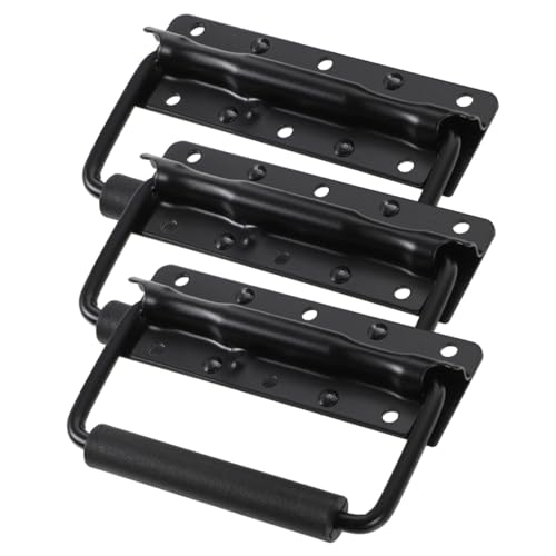 CLISPEED 3 Stück Teiliges Metallgriffe für Werkzeugkoffer Robuste Federklappgriffe Ergonomisch Langlebig Einfach zu Montieren für Kisten Schränke und Boxen CLISPEED 3 Stück Teiliges Metallgriffe für Werkzeugkoffer Robuste Federklappgriffe Ergonomisch Langlebig Einfach zu Montieren für Kisten Schränke und Boxen von CLISPEED