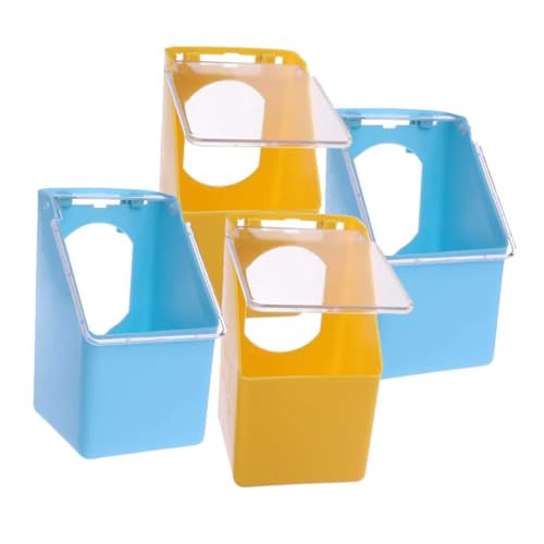 CLISPEED 4 Stück Teiliges Vogelkäfig Futternapf aus Klarem Robuste Futterstation mit Aufhängung Geeignet für Tauben Wellensittiche Nymphensittiche und Andere Ziervögel Praktische Futter CLISPEED 4 Stück Teiliges Vogelkäfig Futternapf aus Klarem Robuste Futterstation mit Aufhängung Geeignet für Tauben Wellensittiche Nymphensittiche und Andere Ziervögel Praktische Futter von CLISPEED