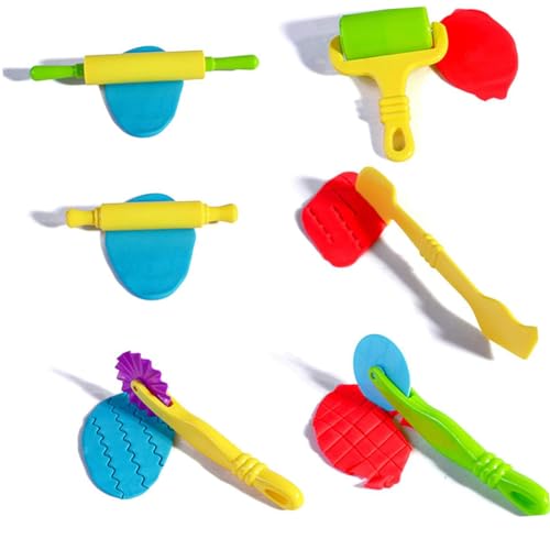 CLISPEED 6 Stück Teiliges Multifunktionales DIY Knetset für Handheld Roller Kunststoff Werkzeug zum Basteln und Modellieren mit Knete Fördert Kreativität und Motorische Fähigkeiten CLISPEED 6 Stück Teiliges Multifunktionales DIY Knetset für Handheld Roller Kunststoff Werkzeug zum Basteln und Modellieren mit Knete Fördert Kreativität und Motorische Fähigkeiten von CLISPEED