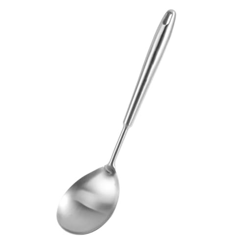 CLISPEED Edelstahl Reislöffel mit Rundem Griff Hitzebeständiges Kochbesteck für Küche Langlebiger Küchenhelfer mit Komfortablem Griff Spülmaschinengeeignet Platzsparend Hängbar für Home CLISPEED Edelstahl Reislöffel mit Rundem Griff Hitzebeständiges Kochbesteck für Küche Langlebiger Küchenhelfer mit Komfortablem Griff Spülmaschinengeeignet Platzsparend Hängbar für Home von CLISPEED