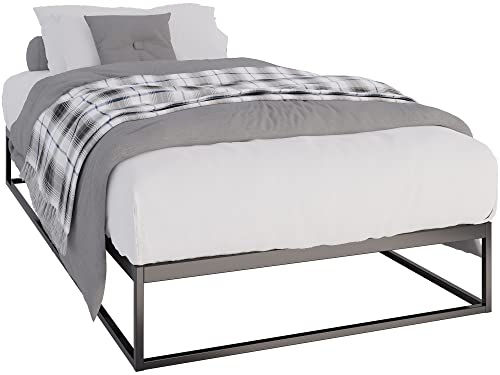 CLP Metallbett Scala Mit Lattenrost I Modernes Bett Mit Stabilem Gestell, Farbe:schwarz, Größe:200x100x25 cm von CLP