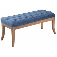 Sitzbank Ramses Stoff antik-hell blau 100 cm von CLP