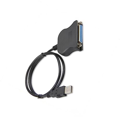 CLSSLVVBN Druckeradapterkabel USB 2.0 Stecker auf DB25 Buchse Gerätekonverterkabel Ersatzteil PC Maschine Elektronisches Zuhause von CLSSLVVBN