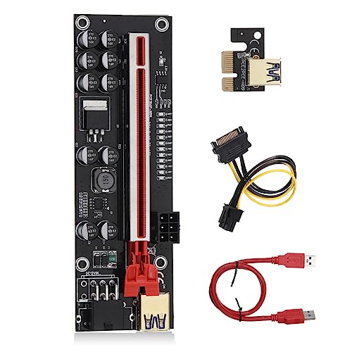 CLSSLVVBN PCI E Adapterkartenkonverter PCI Extender mit USB 3.0 Kabel Schnelle Datenübertragungsgeschwindigkeit Desktop PC Mining Teile von CLSSLVVBN