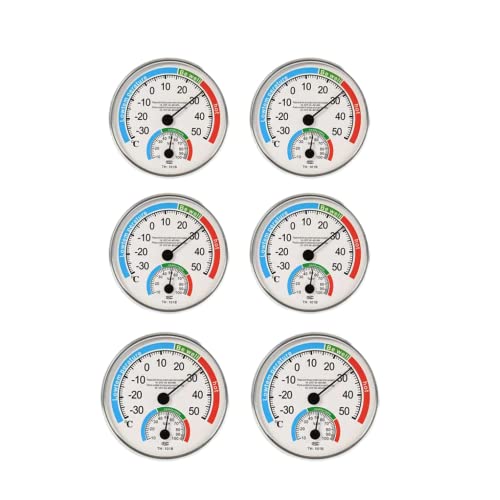 2In1 Thermo Hygrometer - Thermometer Innen Analog - Temperatur & Luftfeuchtigkeitsmesser - Innenthermometer Und Hygrometer Innen Zimmerthermometer Für Innen- Und Außenbereich-6 von CNANRNANC