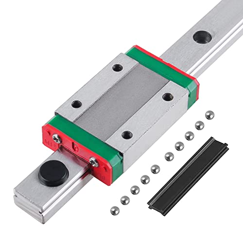 CNCMANS MGN9H 450mm Miniatur Lineare Schienenführung MGN9 450mm linearführung schiene MGN9 Linear Rail Linear Guide Rail mit MGN9H Lagerblock für CNC-Graviermaschine von CNCMANS