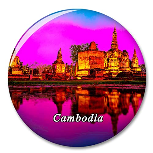 Kambodscha Kühlschrankmagnet Dekorativer Magnet Aufkleber Reise Souvenir Sammlung Tourist City Geschenk Whiteboard Küche von COBREW