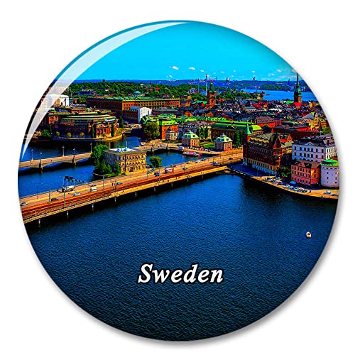 Schweden Stockholm Kühlschrank Magnet Dekorativer Magnet Aufkleber Reise Souvenir Sammlung Tourist City Geschenk Whiteboard Küche von COBREW