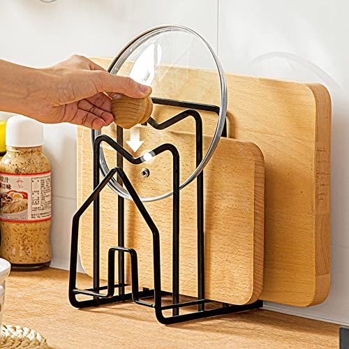 CODIRATO Schneidebrett Halter Schneidebrett Organizer Ständer Topfdeckelhalter Metall Geschirrständer Pfannenhalter Küche Schneidebrett Rack 4 Fach Geschirrablage Geschirrhalter für Deckel Pfannen CODIRATO Schneidebrett Halter Schneidebrett Organizer Ständer Topfdeckelhalter Metall Geschirrständer Pfannenhalter Küche Schneidebrett Rack 4 Fach Geschirrablage Geschirrhalter für Deckel Pfannen von CODIRATO