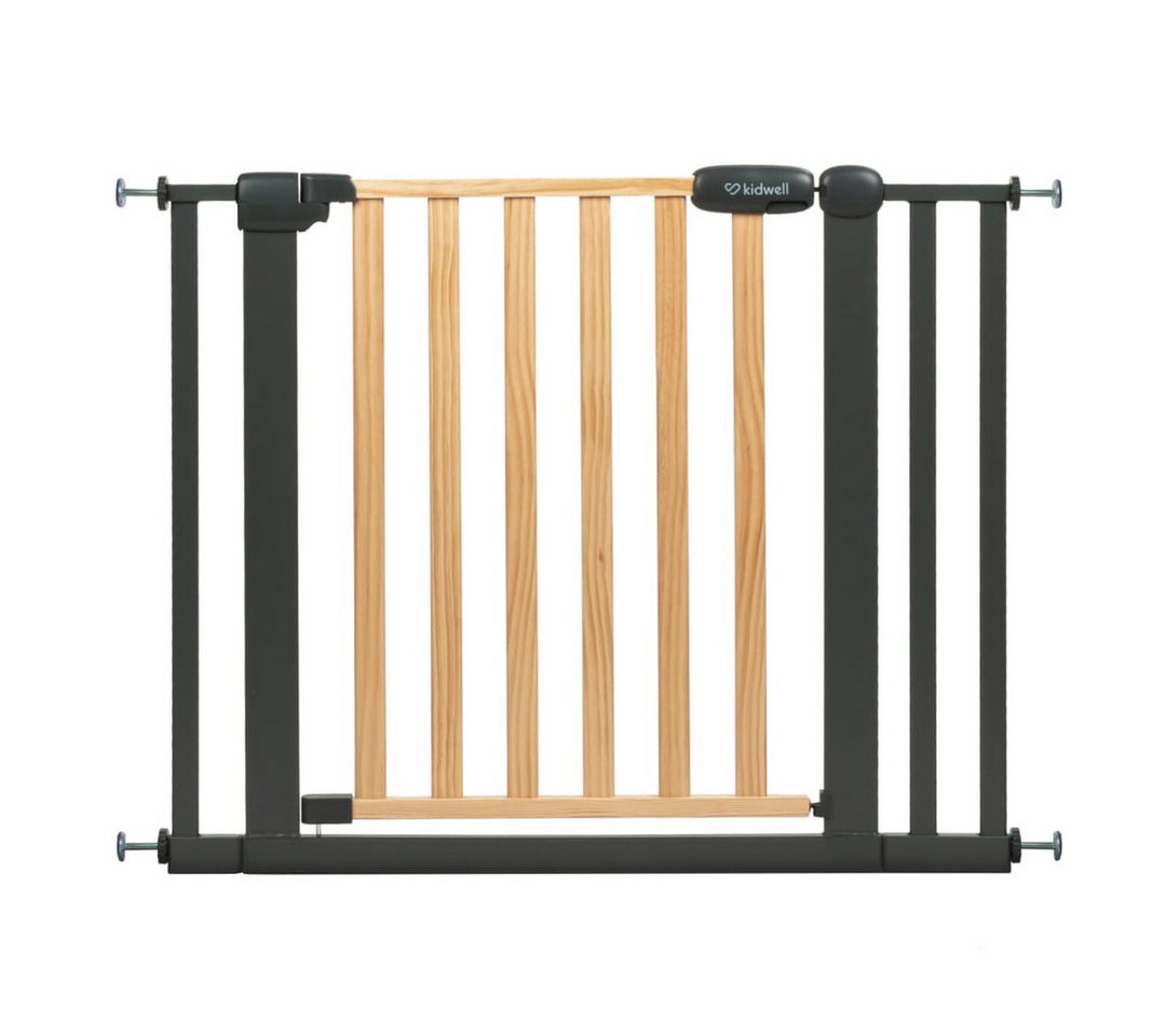 COIL Treppenschutzgitter Türschutzgitter, Treppen Absperrgitter, Treppengitter, AutoClose-Funktion, 2 Auszüge, Türöffnungssperre, 74 - 84 cm von COIL