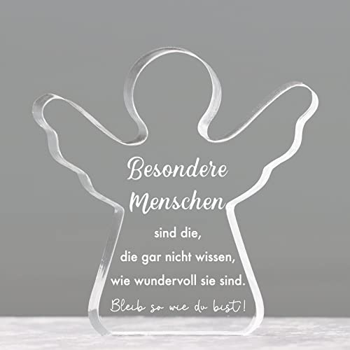 COLOFALLA Schutzengel Figur Mutmacher Geschenk Besondere Menschen Glücksbringer Engel Konfirmation Kommunion Geschenke für Mädchen Junge Beste Freundin Geburtstagsgeschenk Frau Mama Oma von COLOFALLA