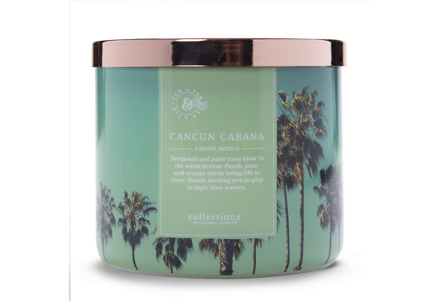 COLONIAL CANDLE Duftkerze Duftkerze Cancun Cabana - 411g (1.tlg) von COLONIAL CANDLE