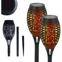 2 Pack Solarleuchte Outdoor Flamme, Solar Garten Taschenlampe, IP65 wasserdicht led Lichter Für Garten, Veranda, Rasen - Comely von COMELY