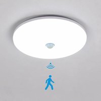 LED-Deckenlampe Runde weiße mit Sensor, 23cm Durchmesser, 36W Leistung, weißes Licht 6500K - Comely von COMELY