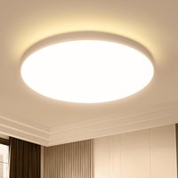 COMELY LED-Deckenleuchte 18W, Modern 2050LM Rund Weiß IP44 Wasserdicht, Deckenlampe für Wohnzimmer Schlafzimmer Küche Badezimmer, Durchmesser 23CM von COMELY