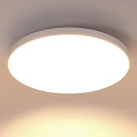 COMELY LED Deckenleuchte 24W, Weiß 2700LM Leuchte für Badezimmer, Moderne Runde IP54 Wasserdicht Deckenlampe 27CM für Schlafzimmer und Küche von COMELY