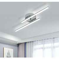 Moderne LED-Deckenleuchte, lineare 14W Deckenlampe, Design-LED-Leuchte aus Metall, Kaltweißes Licht 6500K - Comely von COMELY