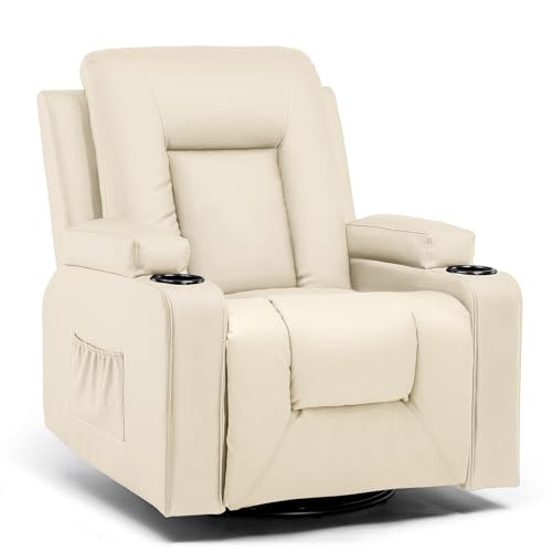 COMHOMA Relaxsessel Massagesessel Fernsehsessel mit Liegefunktion Vibration Heizung, Dicke Rückenlehne und Armlehnen, mit Wippfunktion, 360°drehbar weiß COMHOMA Relaxsessel Massagesessel Fernsehsessel mit Liegefunktion Vibration Heizung, Dicke Rückenlehne und Armlehnen, mit Wippfunktion, 360°drehbar weiß von COMHOMA