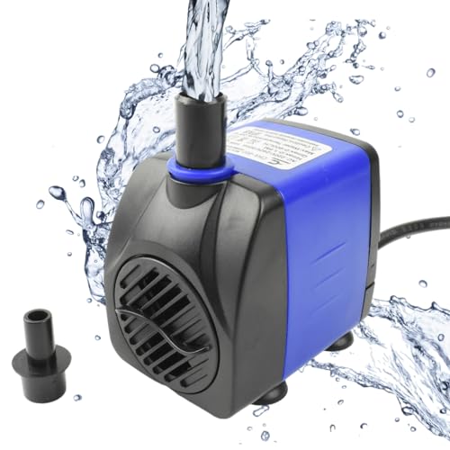 Conquerall CHA-750 720L/H AC 185GPH Tauchpumpe 12W mit 1,4m langem Netzkabel für Fischbecken, Teiche, Aquarien, Tischbrunnen, Hydrokulturen und Haustierbrunnen von CONQUERALL