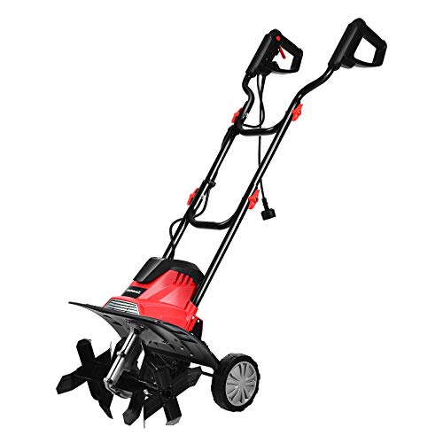COSTWAY Elektro Bodenhacke Motorhacke elektrisch, Bodenfräse Gartenfräse Gartenhacke, 4 Hackmesser | 1200W | 22cm Arbeitstiefe | 35cm Arbeitsbreite | 365 U/m | mit Schutzschalter, Rot COSTWAY Elektro Bodenhacke Motorhacke elektrisch, Bodenfräse Gartenfräse Gartenhacke, 4 Hackmesser | 1200W | 22cm Arbeitstiefe | 35cm Arbeitsbreite | 365 U/m | mit Schutzschalter, Rot von COSTWAY