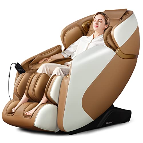 COSTWAY Massagesessel Ganzkörper, Zero Gravity SL Track Massagestuhl mit Heizung und Luftkompression, Shiatsu Massage Chair mit Bluetooth & 12 Programme, Relaxsessel elektrisch für Zuhause (hellbraun) COSTWAY Massagesessel Ganzkörper, Zero Gravity SL Track Massagestuhl mit Heizung und Luftkompression, Shiatsu Massage Chair mit Bluetooth & 12 Programme, Relaxsessel elektrisch für Zuhause (hellbraun) von COSTWAY