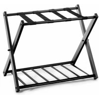 Costway - Kofferstaender klappbar, Gepaeckstaender schwarz, Gepaeckablage Metall, für Schlafzimmer, Gaestezimmer, Hotel, schwarz 1 Kofferstaender Costway - Kofferstaender klappbar, Gepaeckstaender schwarz, Gepaeckablage Metall, für Schlafzimmer, Gaestezimmer, Hotel, schwarz 1 Kofferstaender von COSTWAY