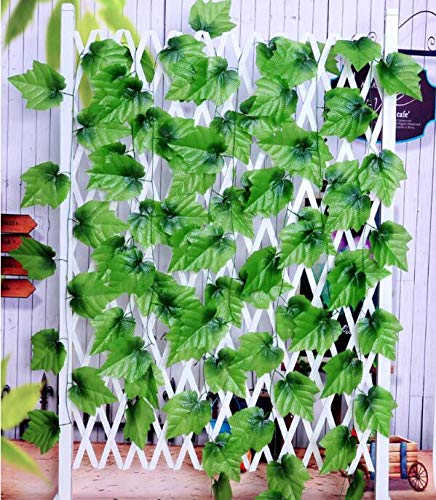 COVPAW 240cm Efeugirlande grün künstliches Efeu Blätte Kunstpflanzen Kunstblumen Deko von COVPAW