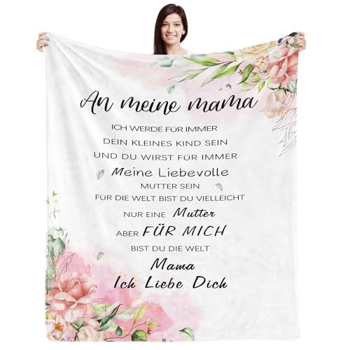 COZYCRIB Geschenke für Mama zum Geburtstag Muttertagsgeschenk Mama Decke Geschenk für Mama Kuscheldecke Flauschige An Meine Mama (130 * 150cm) von COZYCRIB