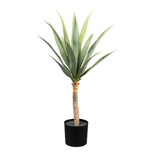 CREATIV green künstlicher Dracena Baum 70cm I Drachenbaum künstlich mit naturgetreuen Blättern I stilvolle Kunstpflanzen im Kunststoff-Topf in 12,5 x 11,5cm I Kunstpflanze ideal als Indoor Deko von CREATIV green