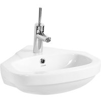 Creavit - Eck- Waschbecken Handwaschbecken Wandmontage 45x45 cm Weiß - Weiß von CREAVIT